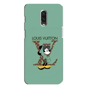 Чехлы Луи Витон для One Plus 6T (AlphaPrint - LOUIS VUITTON) (Микки Маус LV)