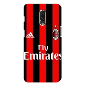 Чехлы для One Plus 6T (VPrint) - Футбольные клубы (Milan)