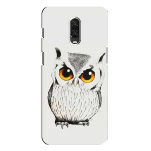 Чехол с птицами на One Plus 6T (VPrint) (Милая Сова)