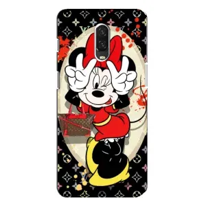 Чехол Disney Mouse One Plus 6T (PREMIUMPrint) (Минни peace)