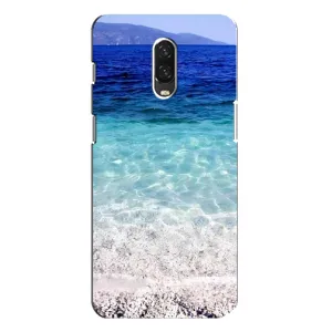 Силиконовый чехол с КАРТИНКАМИ лето для One Plus 6T (AlphaPrint) (Море)
