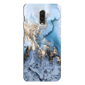 Мраморный чехол на One Plus 6T (VPrint) (Нежный мрамор)