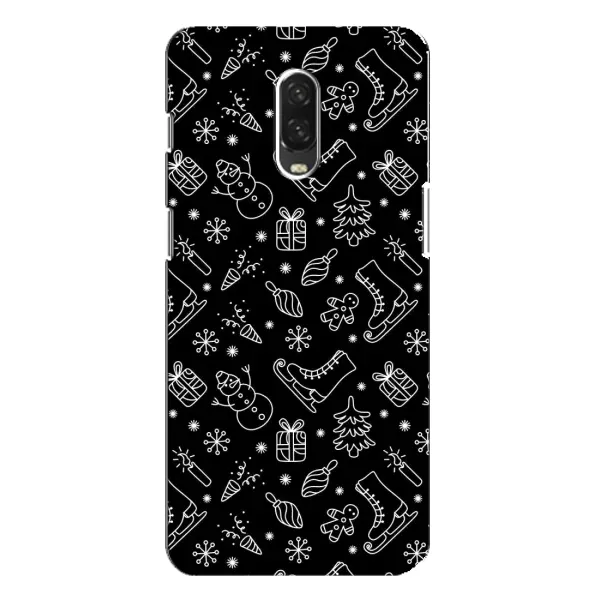 Чехол с принтом «Новогодний фон» для OnePlus 6T
