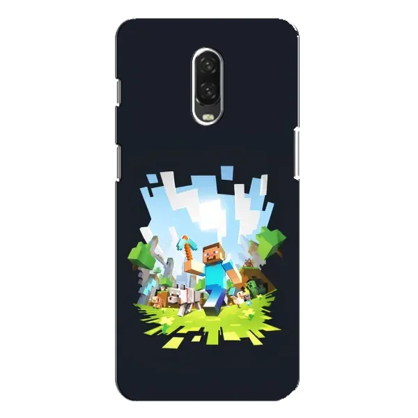 Чехол с принтом «персонажи Minecraft» для OnePlus 6T