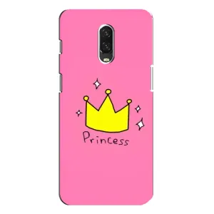 Чехол с картинкой (Стильные) для ВанПлас 6Т - (AlphaPrint) (Princess)