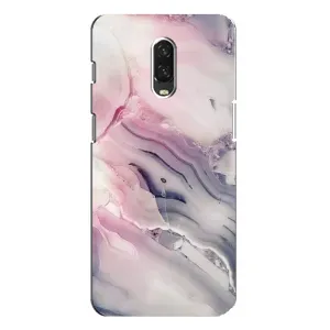 Мраморный чехол на One Plus 6T (VPrint) (Пурпурный Мрамор)
