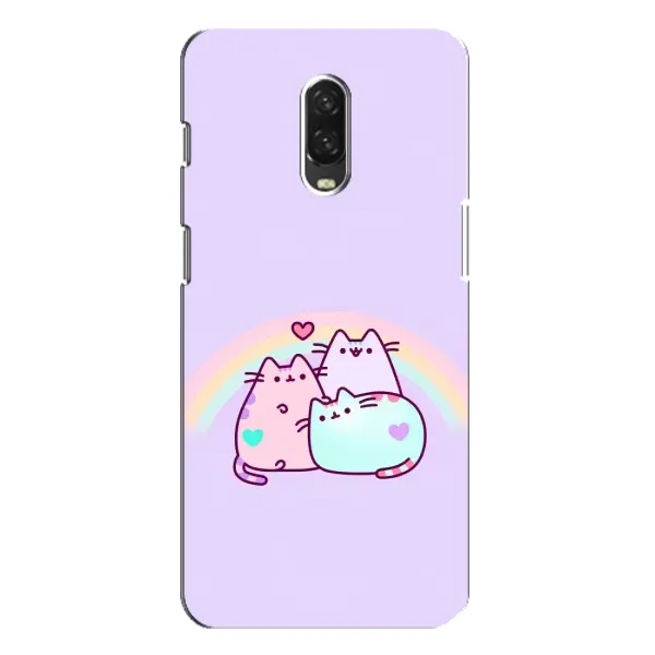 Чехол с принтом «Радужные котики» для OnePlus 6T