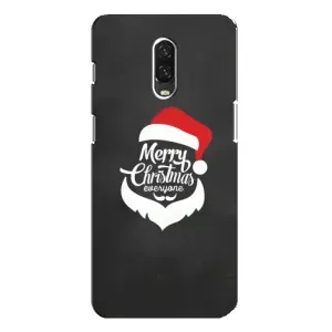 Рождественские Чехлы для One Plus 6T (VPrint) (Санта Крисмас)