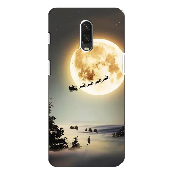 Чехол с принтом «Санта на луне» для OnePlus 6T