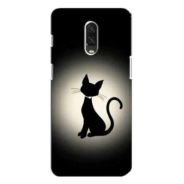 Чехол с принтом «Силуэт котика» для OnePlus 6T