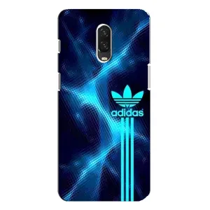 Чехлы Адидас для One Plus 6T (AlphaPrint) (Синий Адидас)