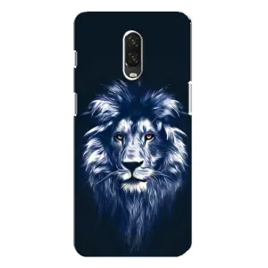 Чехол со Львом для One Plus 6T (VPrint) (Синий Лев)