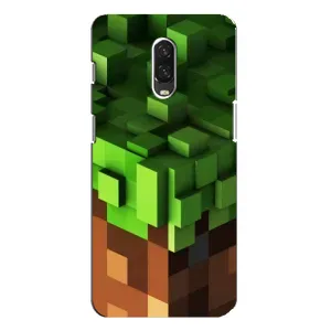 Чехол Майнкрафт на One Plus 6T (AlphaPrint) Minecraft (текстура Майнкрафт)