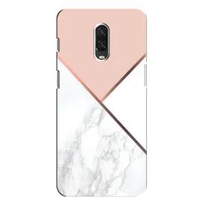 Мраморный чехол на One Plus 6T (VPrint) (Тройной мрамор)