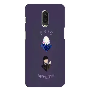 Чехлы Венсдей на One Plus 6T Уэнсдей (AlphaPrint) (Уэнздей и подруга)