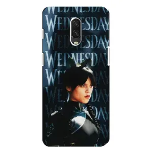 Чехлы Венсдей на One Plus 6T Уэнсдей (AlphaPrint) (Уэнздей кошка)