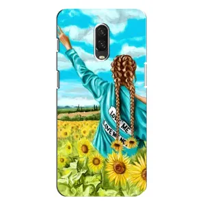 Чехол для Патриота Украины One Plus 6T - (AlphaPrint) (Украиночка)