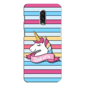 Чехол для ВанПлас 6Т - (Единорожки - Новинки) (AlphaPrint) (Unicorn)