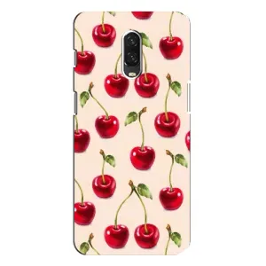 Чехлы с Фруктами для One Plus 6T (VPrint) (Вишня)