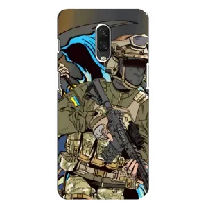 Чехлы с картинкой ЗСУ для One Plus 6T (AlphaPrint) (Воин ВСУ)