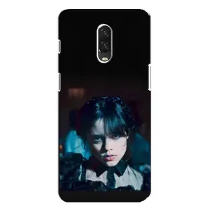 Чехлы Венсдей на One Plus 6T Уэнсдей (AlphaPrint) (взгляд Уэнздей)
