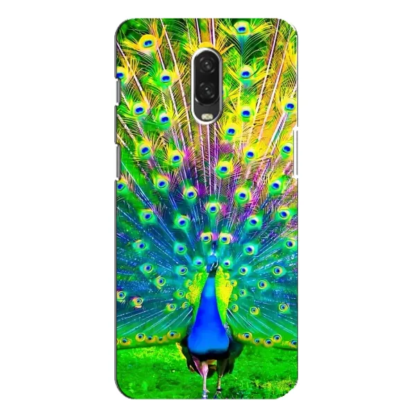 Чохол з принтом «Яскравий Павлин» для OnePlus 6T
