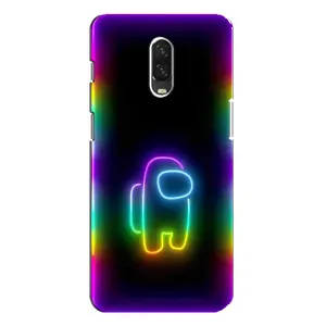 Чехол Амонг Ас для One Plus 6T (AlphaPrint) (Яркий скин)