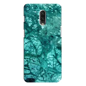Мраморный чехол на One Plus 6T (VPrint) (Зеленый мрамор)