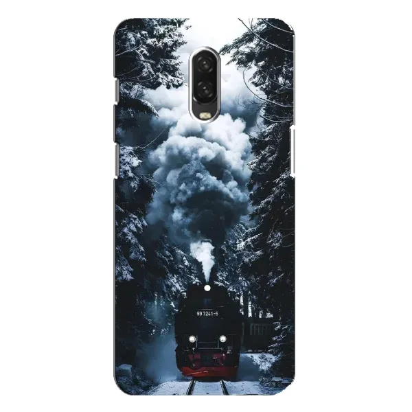 Чехол с принтом «Зимний поезд» для OnePlus 6T