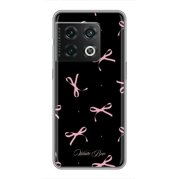 Чехол с принтом «Банты на черном» для OnePlus 10 Pro