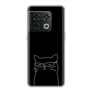 Чехол с рисунком кот на OnePlus 10 Pro (Равнодушный кот)