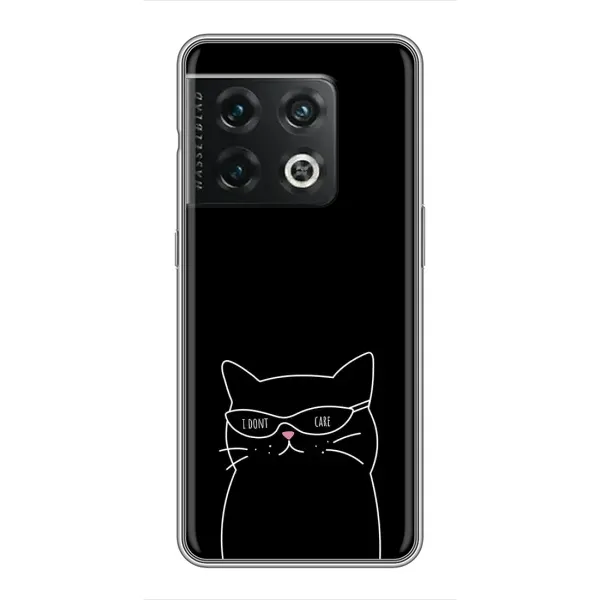 Чехол с принтом «Равнодушный кот» для OnePlus 10 Pro
