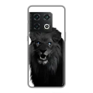 Чехлы с картинками животных OnePlus 10 Pro (Черный ЛЕВ)