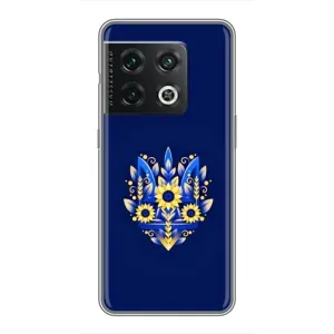 Чехлы для OnePlus 10 Pro Укр. Символика (AlphaPrint) (Цветочный Герб)