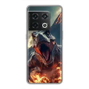 Чехол с картинкой «Хищники» для OnePlus 10 Pro (Огненный динозавр)
