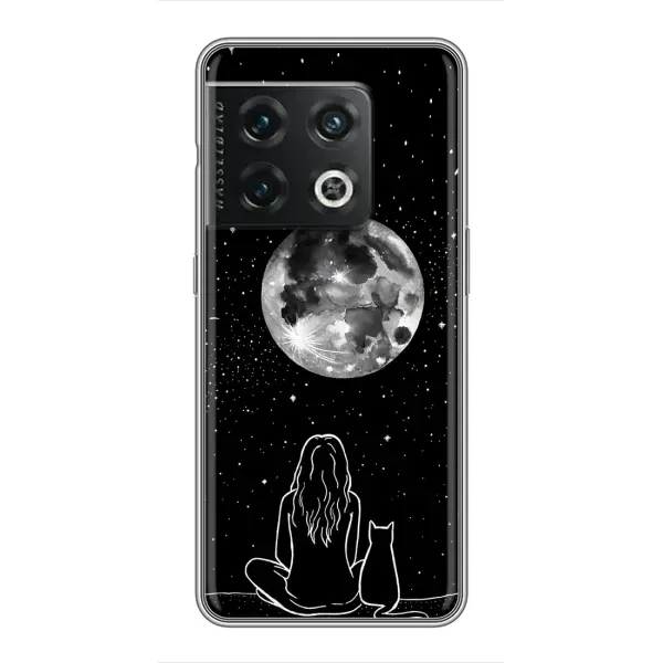 Чехол с принтом «Девушка с котом» для OnePlus 10 Pro