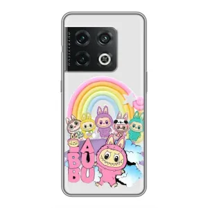 Чехол с Лабубу на OnePlus 10 Pro (Фон Лабубу)
