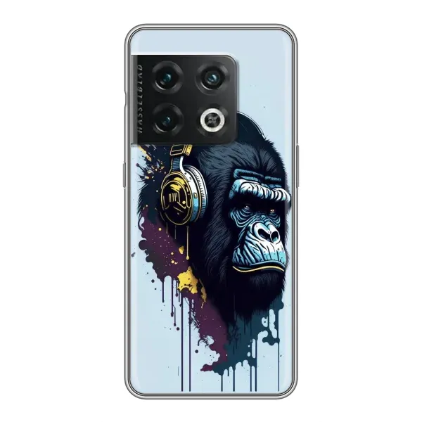 Чехол с принтом «Горилла в наушниках» для OnePlus 10 Pro