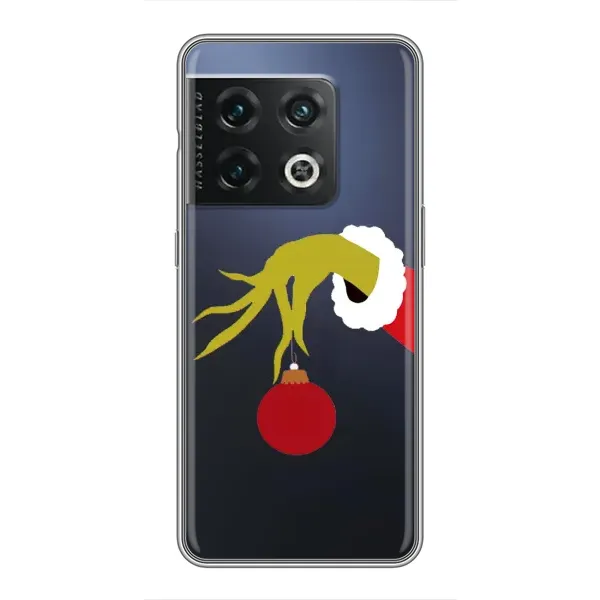 Чехол с принтом «Гринч с игрушкой» для OnePlus 10 Pro
