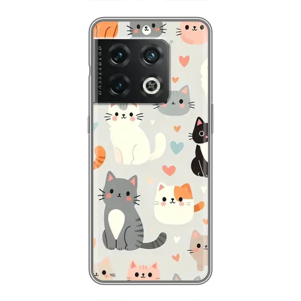 Чехол с принтом «Коллаж котов» для OnePlus 10 Pro