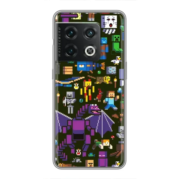 Чехол с принтом «Коллаж Майнкрафт» для OnePlus 10 Pro Чехол с принтом «Коллаж Майнкрафт» для OnePlus 10 Pro