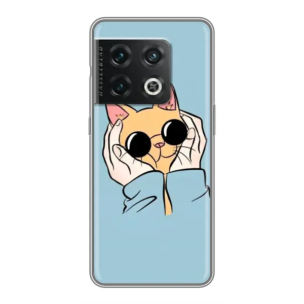 Чехол с принтом «Котик в очках» для OnePlus 10 Pro Чехол с принтом «Котик в очках» для OnePlus 10 Pro