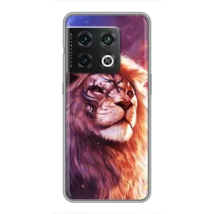 Чехол со Львом для OnePlus 10 Pro (VPrint) (Красочный Лев)