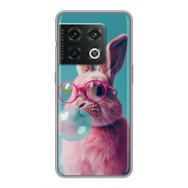 Чехол с принтом «Кролик в очках» для OnePlus 10 Pro