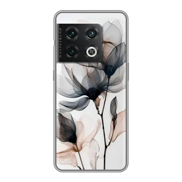 Чохол з принтом «Квіти на білому» для OnePlus 10 Pro Чохол з принтом «Квіти на білому» для OnePlus 10 Pro