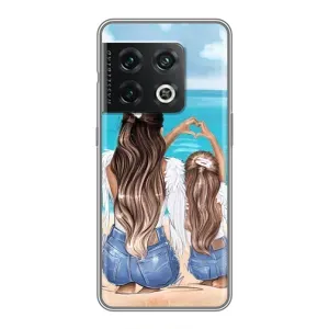 Чехол с печатью для OnePlus 10 Pro - (Мама с ребенком) (AlphaPrint) (Мама с доченькой)