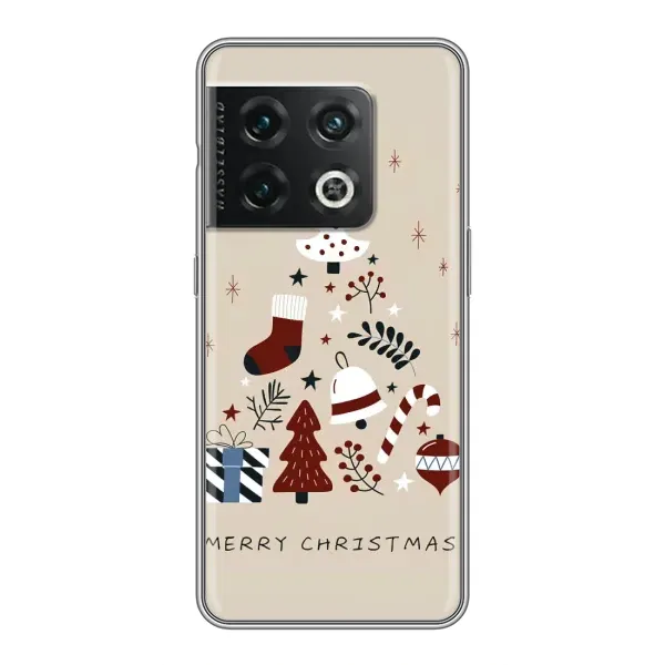 Чехол с принтом «Merry Christmas» для OnePlus 10 Pro