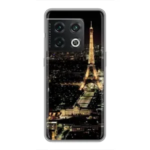 Чехол Эйфелева Башня для OnePlus 10 Pro - (AlphaPrint) (Ночной Париж)