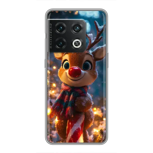 Чехол с принтом «Олень с шарфом» для OnePlus 10 Pro