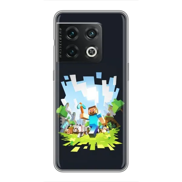 Чехол с принтом «персонажи Minecraft» для OnePlus 10 Pro Чехол с принтом «персонажи Minecraft» для OnePlus 10 Pro